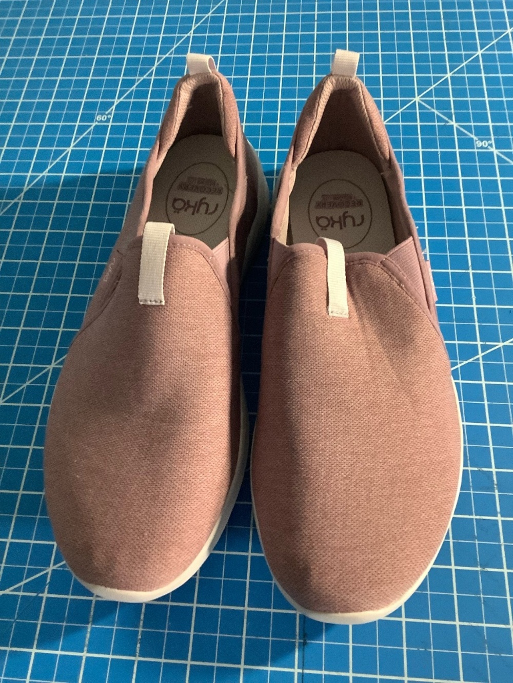 Ryka 9.5  Washable Recovery Slip-Ons - Revive PINK